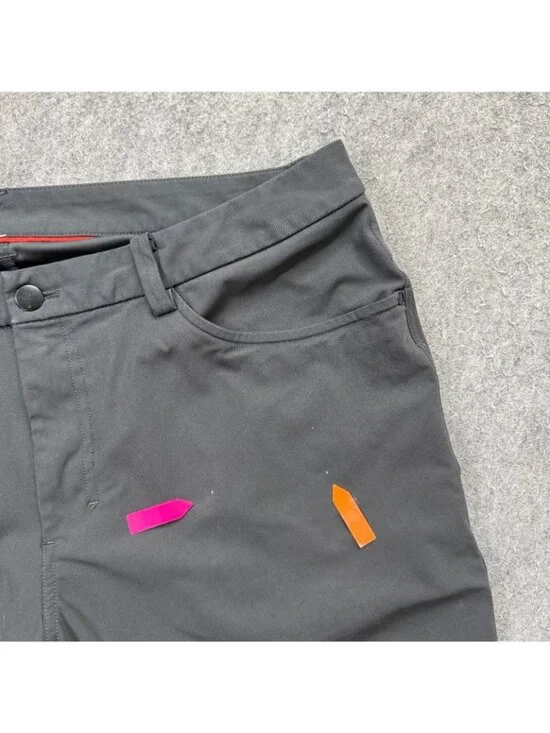 Lululemon ABC 5-Pocket Pants Men 36 x 33 Gray Classic Fit Stretch - Picture 5 of 16